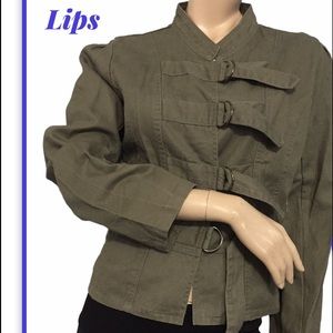 Lipsy Puff Sleeve Denim Jacket Blue 